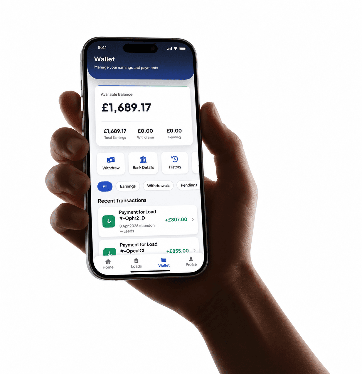 Alpha mobile app hand preview